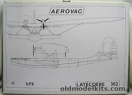 Aerovac 1/72 Latecoere 302 plastic model kit